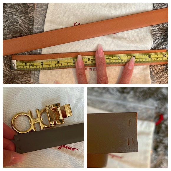 💯💕AUTHENTIC FERRAGAMO GANCINI REVERSIBLE BELT 💕$450 - Picture 16 of 16